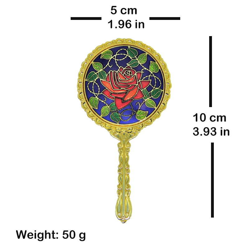 Enamel pocket mirror